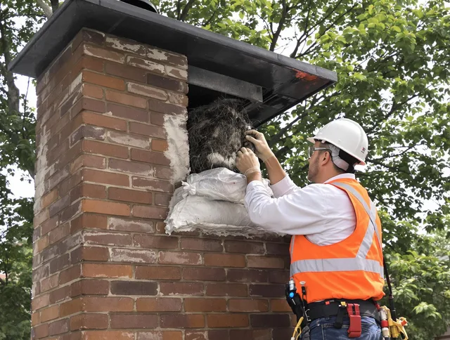 Humane removal of debris and animals by Rancho Palos Verdes Chimney Sweep in Rancho Palos Verdes, CA