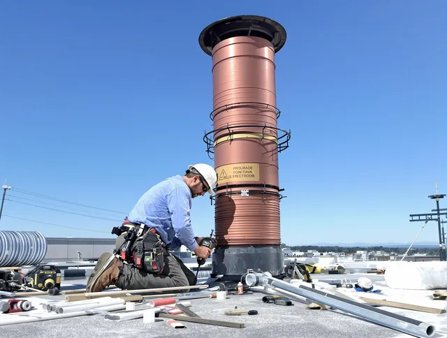Installed chimney liner by Rancho Palos Verdes Chimney Sweep in Rancho Palos Verdes, CA