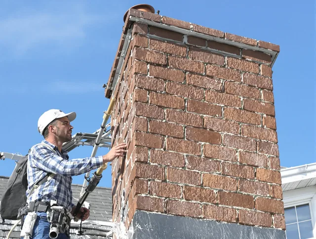 Brickwork for a chimney rebuild by Rancho Palos Verdes Chimney Sweep in Rancho Palos Verdes, CA