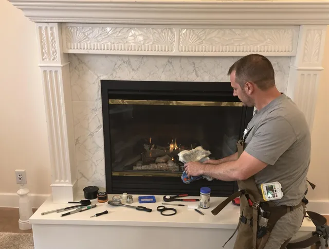 Rancho Palos Verdes Chimney Sweep performing fireplace maintenance in Rancho Palos Verdes, CA